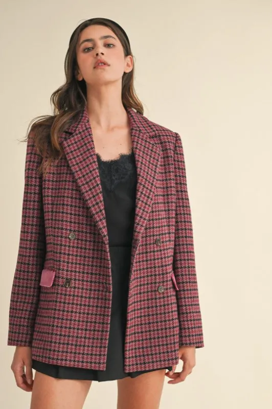 Wool Blend Houndstooth Coat sold by U-NI-TY