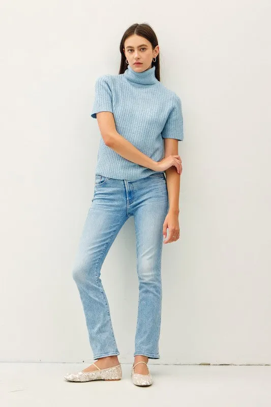 Wool Blend Turtleneck Short Sleeve Sweater sold by U-NI-TY product image thumbnail 5