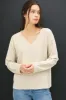 Wool Blend Relaxed V Neck Sweater sold by U-NI-TY