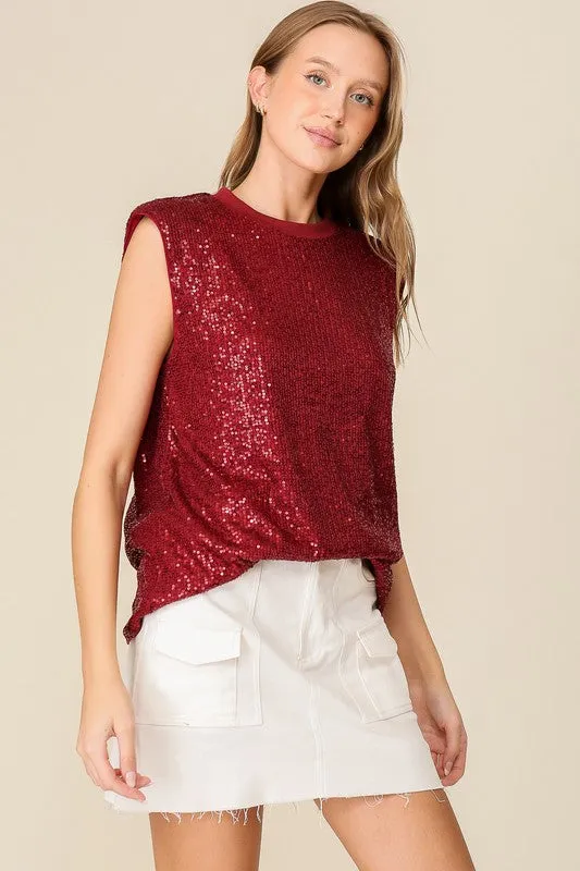 Holiday Sequin Top sold by U-NI-TY