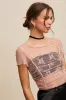 Floral Mesh Ruched Top sold by U-NI-TY