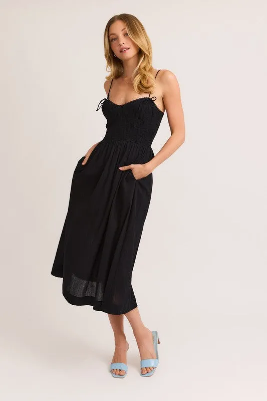 Smocked Top Full Midi Dress sold by U-NI-TY product image thumbnail 2