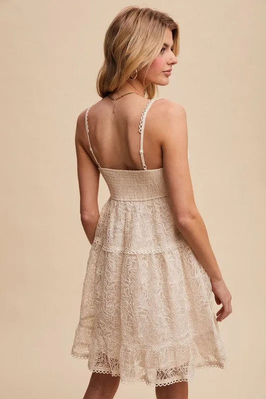 Rose Patterns Lace Mini Dress sold by U-NI-TY product image thumbnail 5