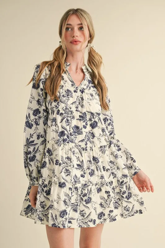 Floral Ruffle Tiered Mini Dress sold by U-NI-TY