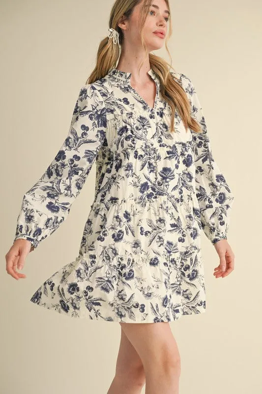 Floral Ruffle Tiered Mini Dress sold by U-NI-TY product image thumbnail 2