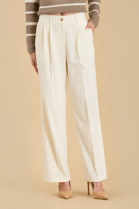 Pleated Wide Leg Dress Pants sold by U-NI-TY product image thumbnail 5