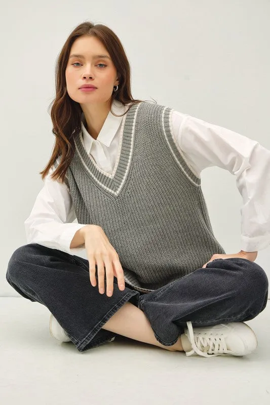 Varsity Sweater Vest sold by U-NI-TY
