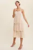 Tiered Pleated Midi Dress sold by U-NI-TY
