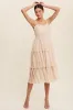 Tiered Pleated Midi Dress sold by U-NI-TY