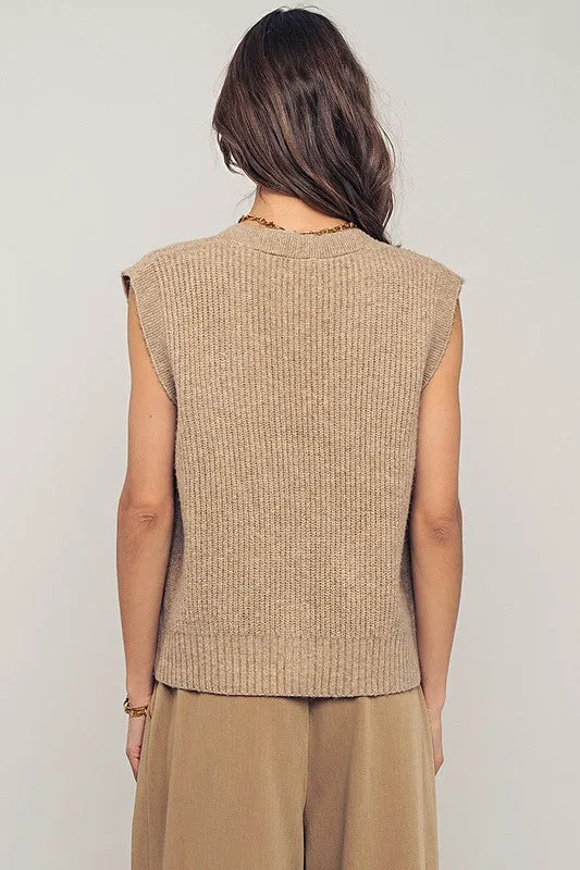 Boxy Knit Sweater Vest sold by U-NI-TY product image thumbnail 4