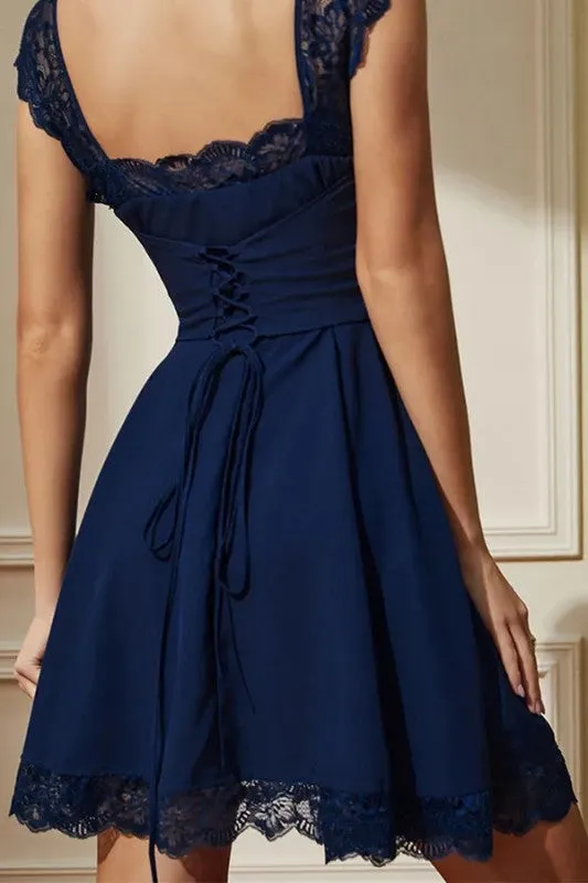 Square Neck Lace Dress sold by U-NI-TY product image thumbnail 5