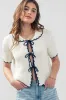 Ribbed Knit Polo Top sold by U-NI-TY
