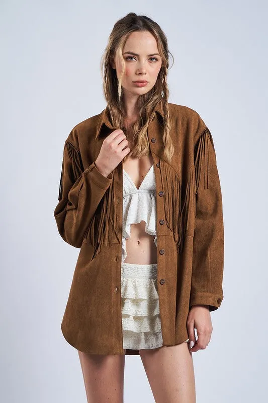 Western Style Fringe Jacket sold by U-NI-TY