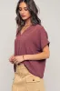 Oversized Folded Short Sleeve Top sold by U-NI-TY
