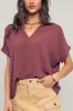 Oversized Folded Short Sleeve Top sold by U-NI-TY