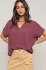 Oversized Folded Short Sleeve Top sold by U-NI-TY