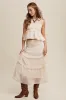 Peplum Top And Ruffle Skirt Set sold by U-NI-TY