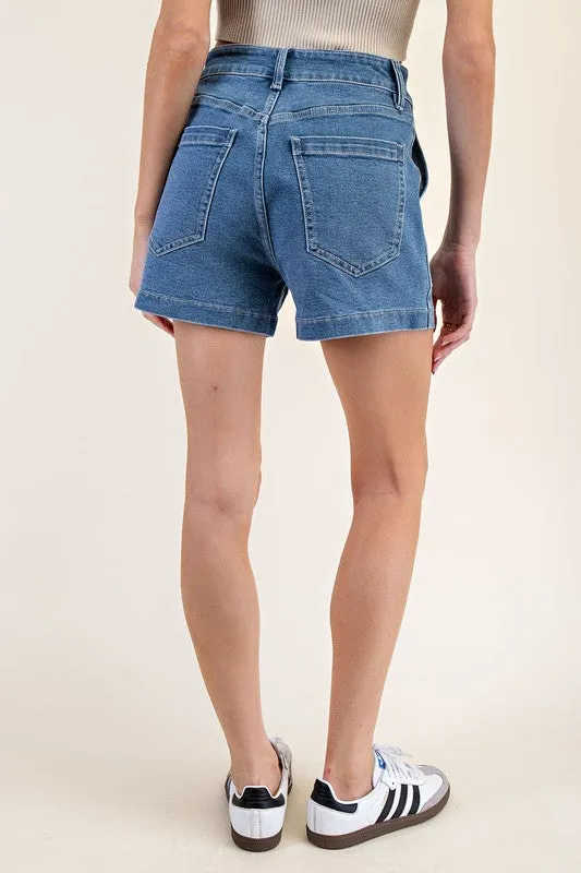 Denim Square Pocket Shorts sold by U-NI-TY product image thumbnail 3