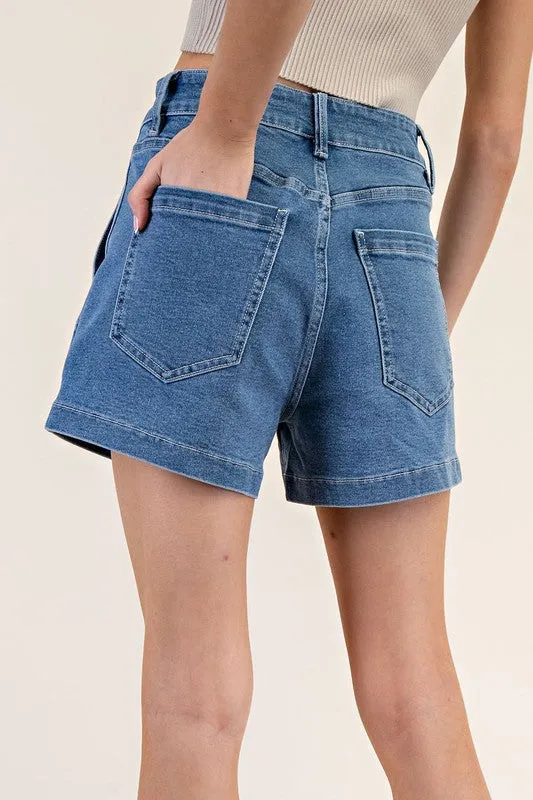 Denim Square Pocket Shorts sold by U-NI-TY product image thumbnail 2