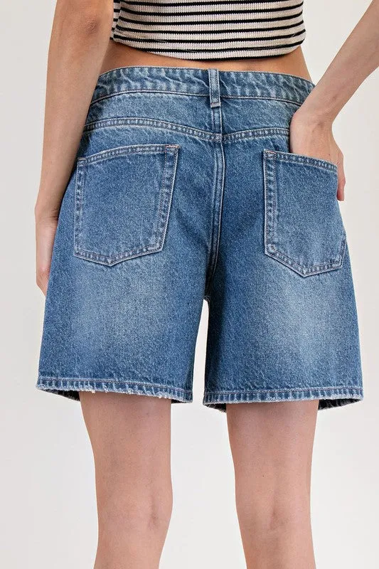 Relaxed Denim Shorts sold by U-NI-TY product image thumbnail 2