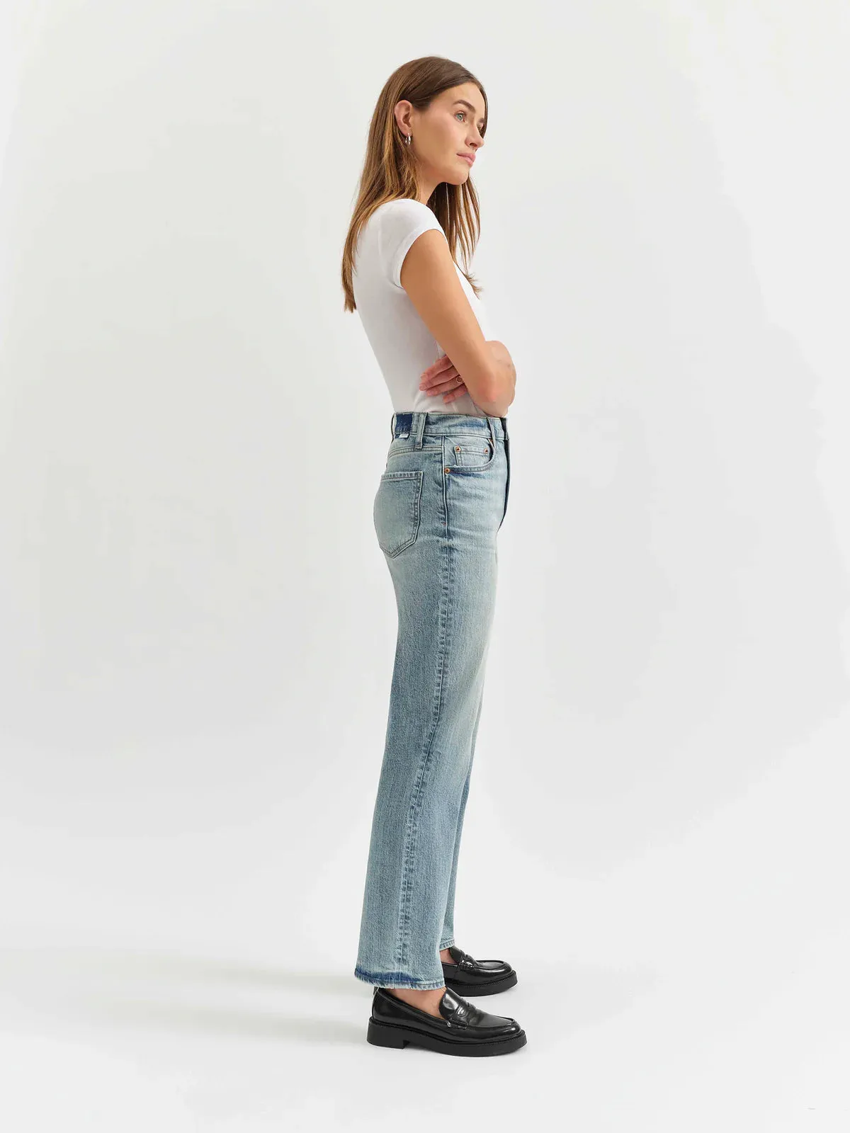 Sundaze High Rise Vintage Straight Jeans sold by U-NI-TY product image thumbnail 3