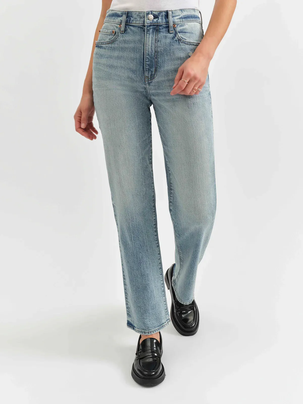 Sundaze High Rise Vintage Straight Jeans sold by U-NI-TY