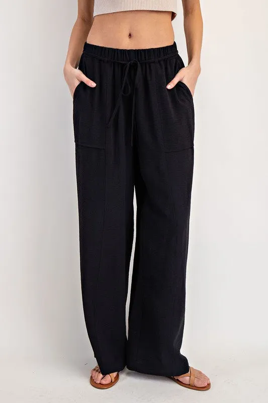 Belted Straight Leg Pants sold by U-NI-TY