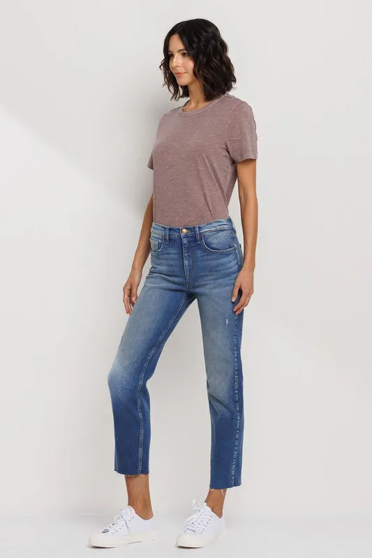 High Rise Slim Straight Jeans sold by U-NI-TY product image thumbnail 3