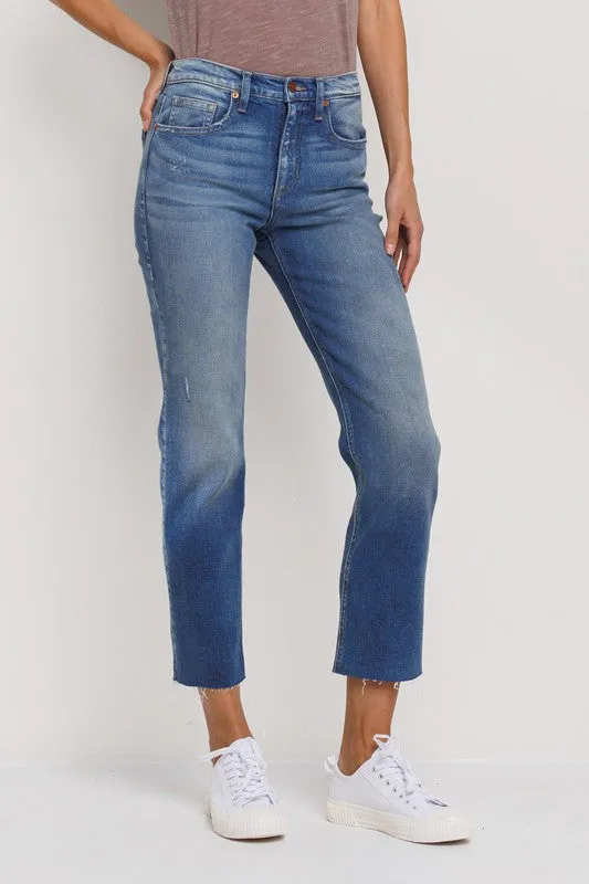 High Rise Slim Straight Jeans sold by U-NI-TY product image thumbnail 4