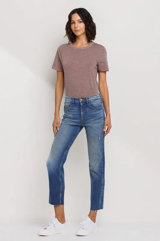 High Rise Slim Straight Jeans sold by U-NI-TY