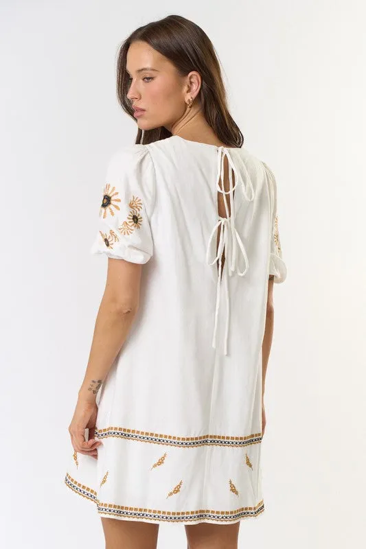 Embroidered Shift Dress sold by U-NI-TY product image thumbnail 3