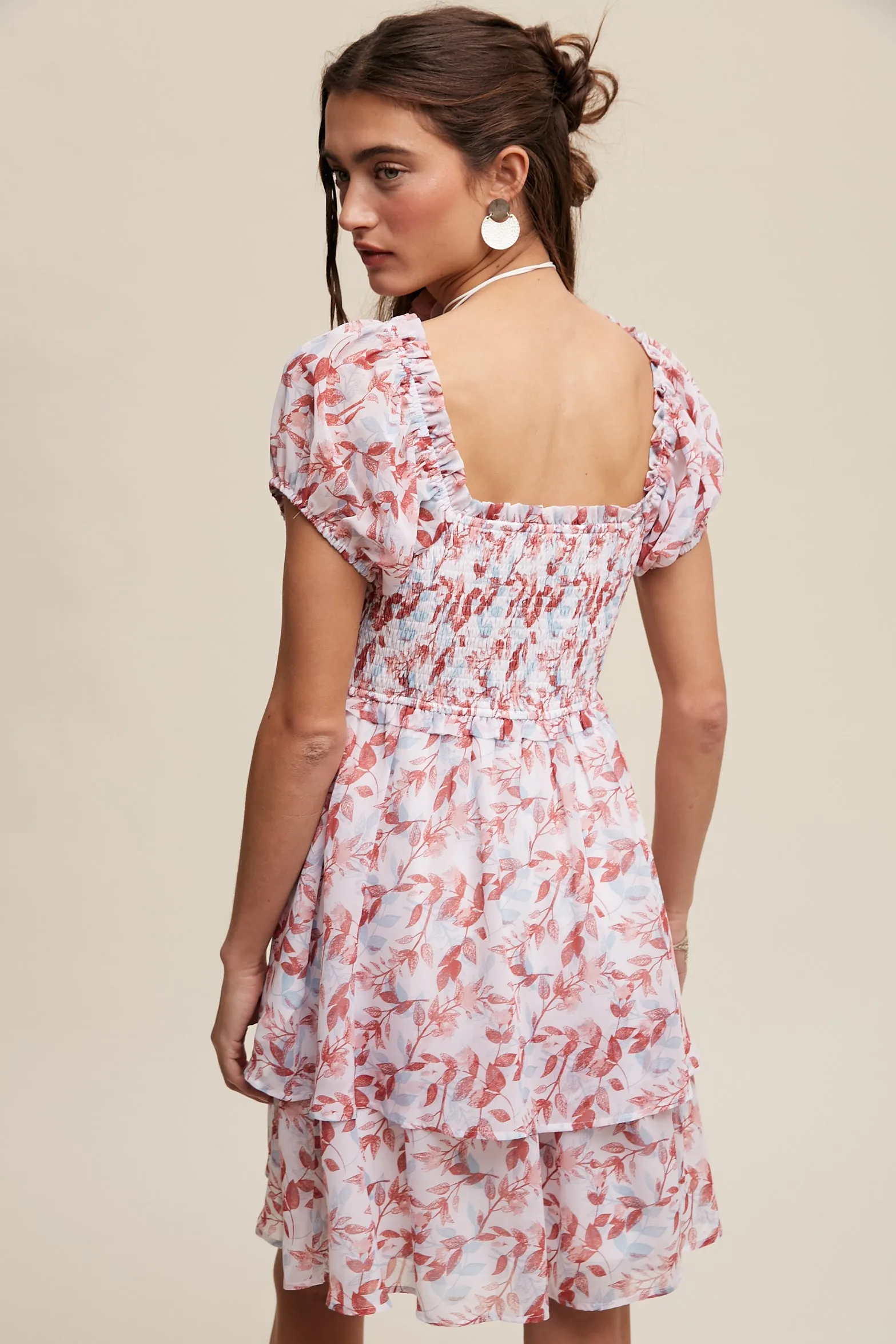 Mini Floral Smocked Dress sold by U-NI-TY product image thumbnail 3