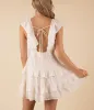 Deep V Ruffle Dress sold by U-NI-TY