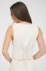 V Neck Button Down Linen Vest sold by U-NI-TY