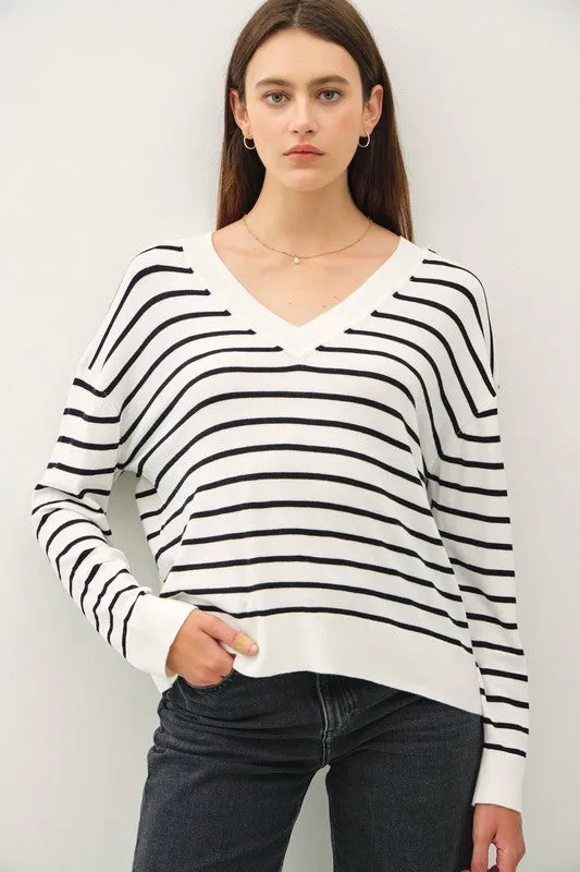 Striped Lightweight Sweater sold by U-NI-TY