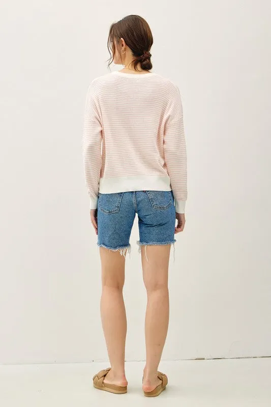 Striped Long Sleeve Sweater sold by U-NI-TY product image thumbnail 5