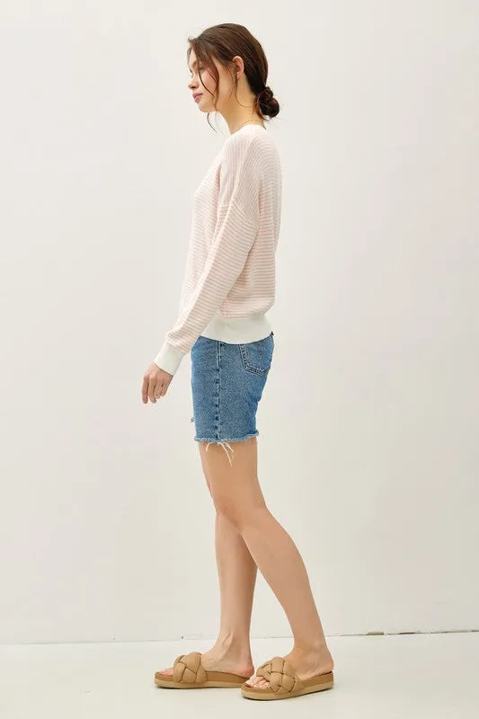 Striped Long Sleeve Sweater sold by U-NI-TY product image thumbnail 4