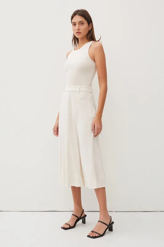 Flowy Midi Skirt With Belt Loops sold by U-NI-TY product image thumbnail 4