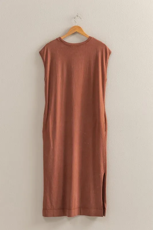 Casual Sleeveless Midi Dress sold by U-NI-TY