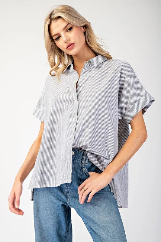 Striped Short Sleeve Top sold by U-NI-TY