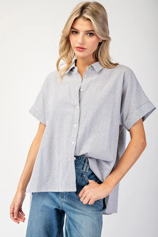 Striped Short Sleeve Top sold by U-NI-TY product image thumbnail 2