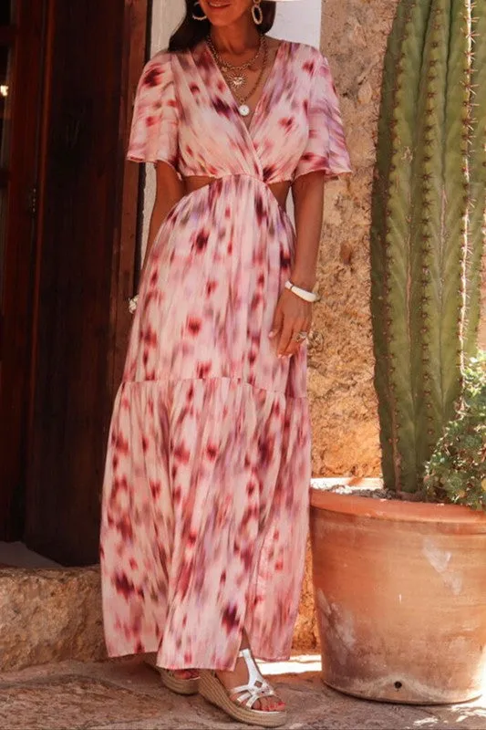 Abstract Flutter Sleeve Dress sold by U-NI-TY product image thumbnail 3