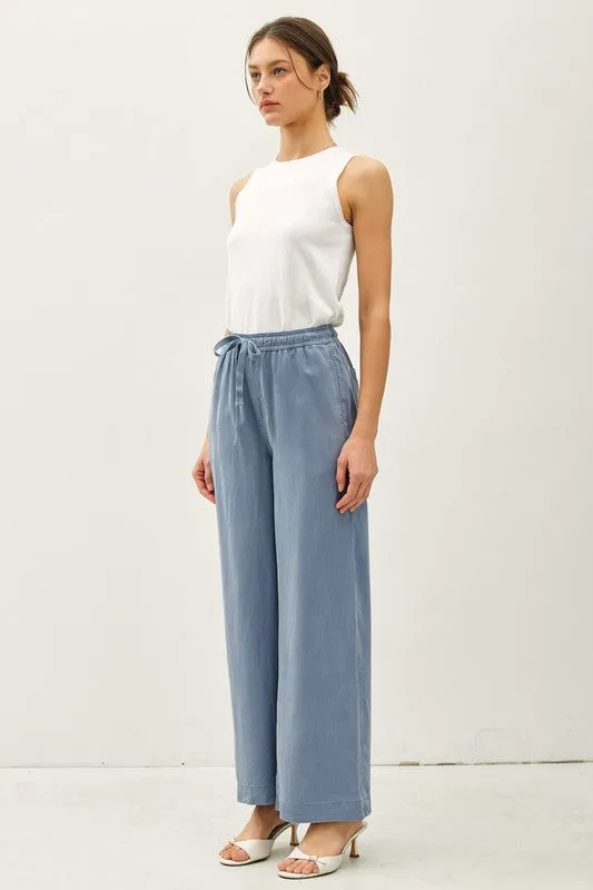 Wide Leg Tencel Pants sold by U-NI-TY product image thumbnail 3