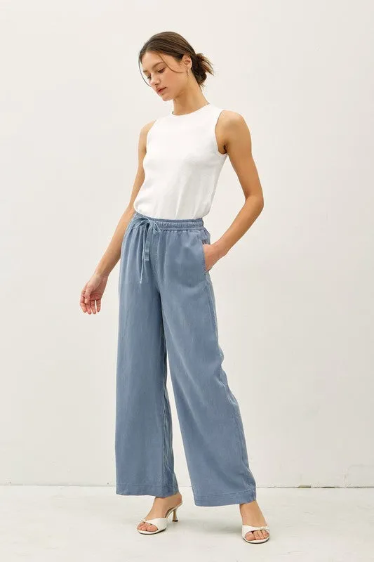 Wide Leg Tencel Pants sold by U-NI-TY