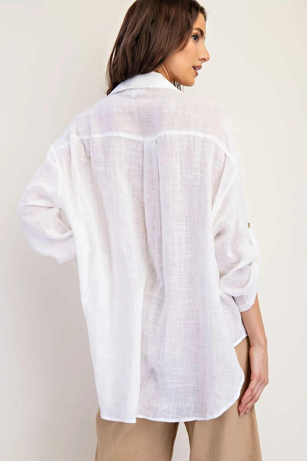 Lightweight Long Sleeve Blouse Top sold by U-NI-TY product image thumbnail 3