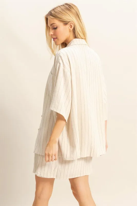 Stripe Shirt And Dress Set sold by U-NI-TY product image thumbnail 2