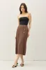 Linen Blend Midi Wrap Skirt sold by U-NI-TY