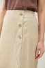 Linen Blend Midi Wrap Skirt sold by U-NI-TY