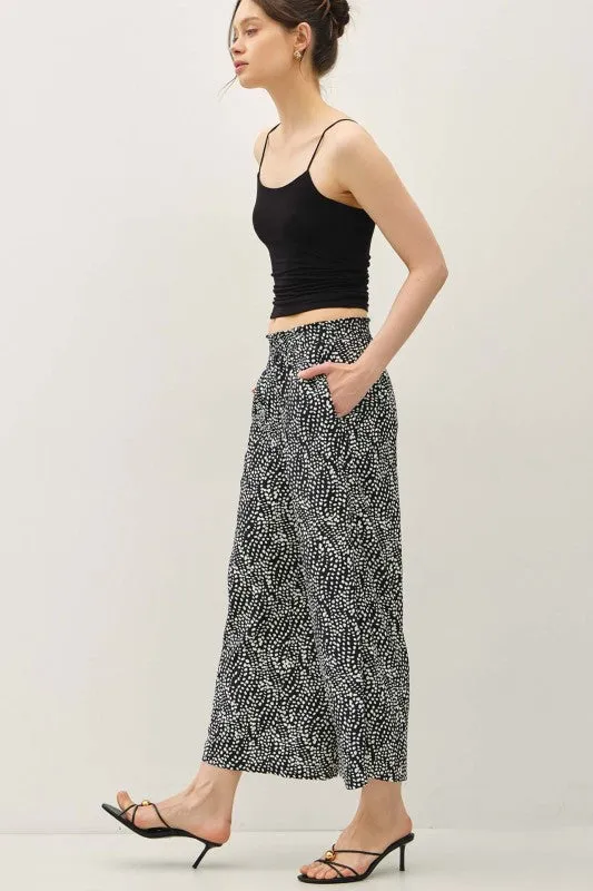 Ditsy Printed Crop Pants sold by U-NI-TY