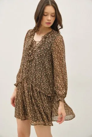 Floral Printed Flowy Mini Dress sold by U-NI-TY